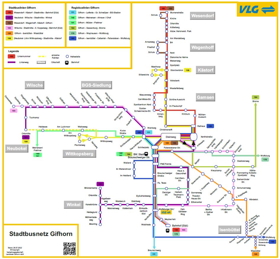2022 Liniennetzplan